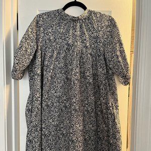 Everlane Shirred Mini Dress, Size Small